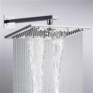 Hotel Naples Chrome Plated Bathroom Wall Mount Rainfall Shower Head