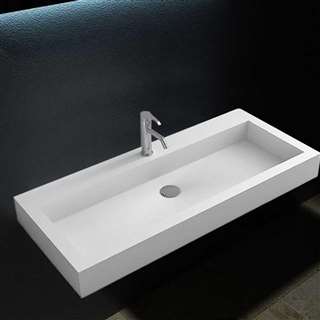 Hotel Bologna Rectangular Wall Hung Sink