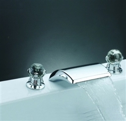 Widespread Waterfall Bathtub Faucet