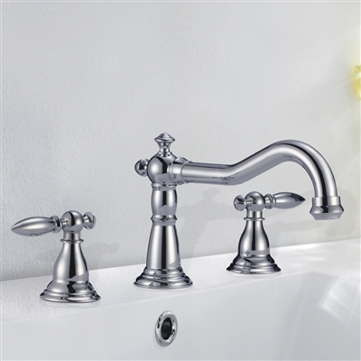 Florence Dual Handle Solid Brass Bathroom Sink Faucet