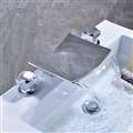 Milan Hospitality Dual Handle Solid Brass Bathroom Sink Faucet