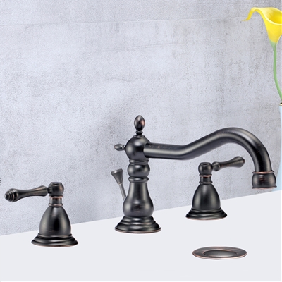 Naples Dual Handle Solid Brass Bathroom Sink Faucet