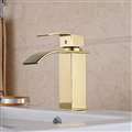 Olivos Hostelry Gold Finish Bathroom Sink Faucet