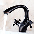 Genoa Antique Double Handle Bathroom Sink Faucet