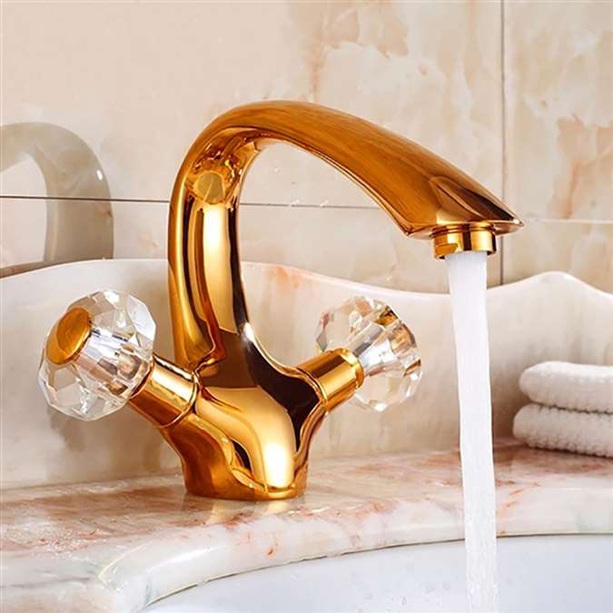 Nord Hostelry Antique Double Handle Bathroom Sink Faucet