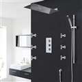 Florence Bathroom Shower Set with Square Rainfall Shower Head & Body Massage Jets