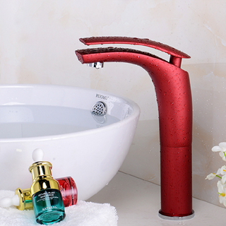 Lecce Deck Mount Single Handle Faucet with Hot/Cold Water Mixer