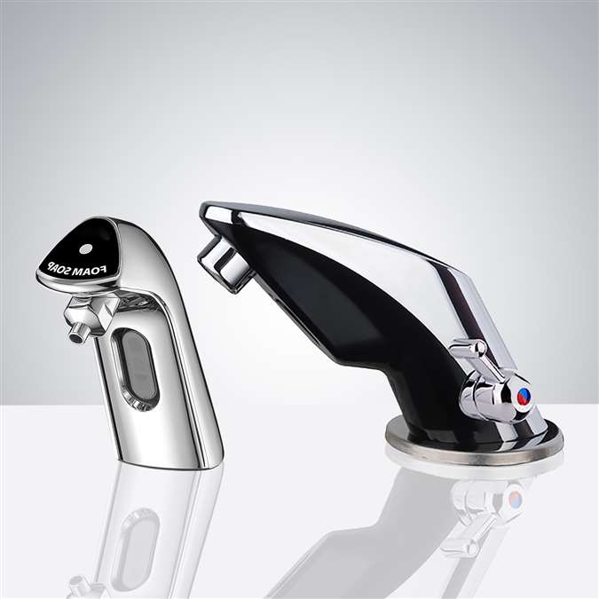 Verna Temperature Control Commercial Automatic Sensor Faucet with Soap Dispenser