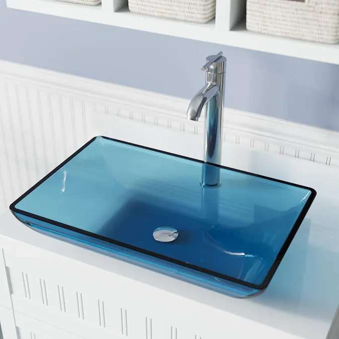 colored glass bathroom sinks