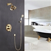 Rome Hotel Wall Mount Gold Shower Set