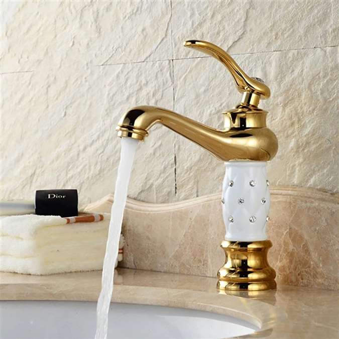 Herault Hospitality Deck-Mount Single Handle Bathroom Sink Faucet