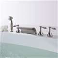 Calais Triple Handle Solid Brass Bathtub Faucet