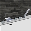 Arles Triple Handle Solid Brass Bathtub Faucet