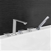 Marseille Triple Handle Solid Brass Bathtub Faucet