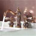 Saint-Denis Dual Handle Rose Gold Bathroom Sink Faucet