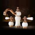 Tours Hotel Dual Handle Rose Gold Bathroom Sink Faucet