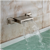 Cali Brushed Nickel Wall Mount Double Handheld Bathtub Faucet