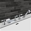 Dijon Triple Handle Solid Brass Bathtub Faucet