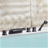 Metz Triple Handle Solid Brass Bathtub Faucet