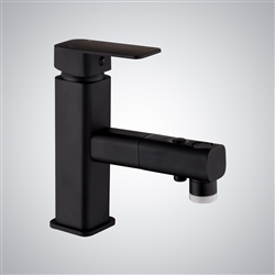 BathSelect Wingles Matte Black Hot and Cold Antique Basin Faucet