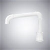 BathSelect Taranto Matte White Touchless Automatic Motion Sensor Faucet