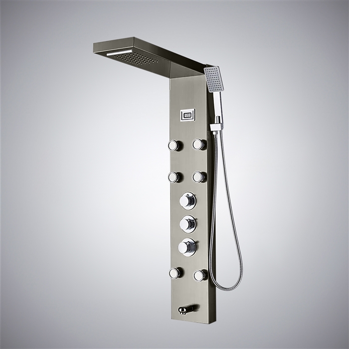 BathSelect Himmel Gun Metal Gray Multifunctional Luxury Shower System