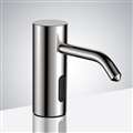 Wella Brass Deck Mount Brushed Nickel Commercial Motion Sensor Liquid Soap Dispenser