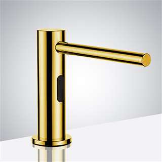 Lenox Commercial Deck Mount Motion Sensor Soap Dispenser In Shiny Gold Finish