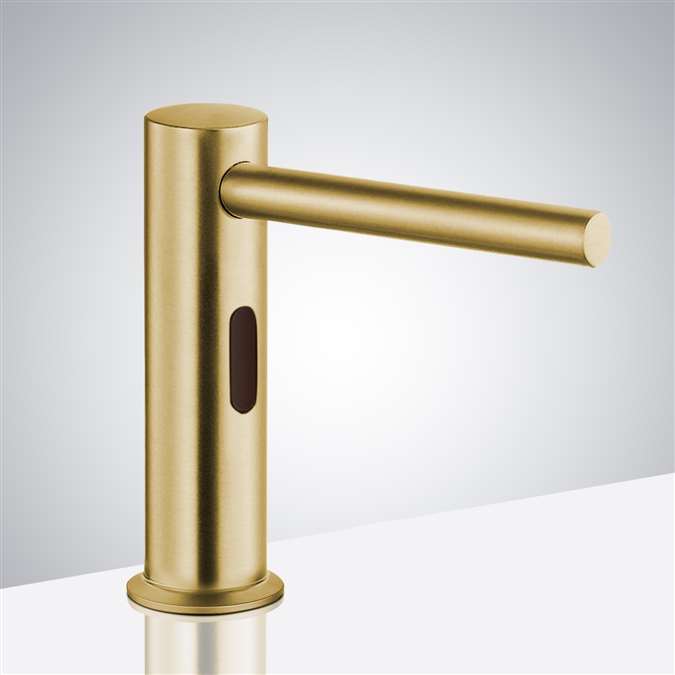 Lenox Commercial Deck Mount Motion Sensor Soap Dispenser In  Brushed Gold Finish