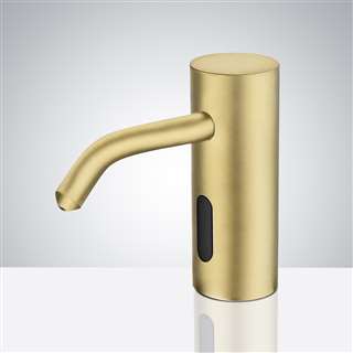 Lenox Commercial Deck Mount Motion Sensor Soap Dispenser In Brushed Gold Finish