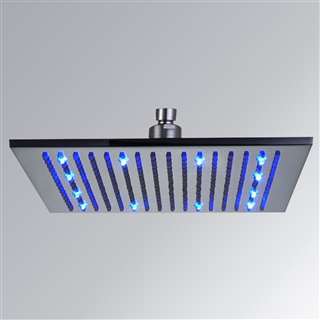 8" 10" and 12" Square LED Rain Shower Head