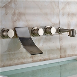 Wall-Mount-Brushed-Nickel-Bathtub-Faucet-Mixer