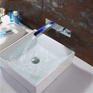 Belem Hostelry LED Wall Mount Bathroom Sink Faucet