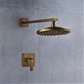 BathSelect Ancient Round Antique Brass 8” Rainfall Wall Shower Head