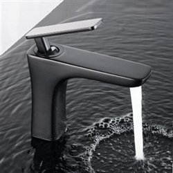 BathSelect Sleek Design Black Short Deck Faucet