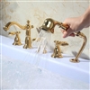 BathSelect Golden Roman Bathtub Faucet 5 Pieces