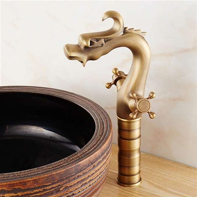 BathSelect Hospitality Dragon Shape Single-Handle Sink Faucet