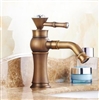 BathSelect Queen Golden Crown Antique Mount Faucet