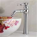 BathSelect Queen Chrome Crown Deck Mount Faucet