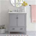 Hotel BathSelect Elegant Gray 30" Bathroom Vanity