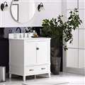 Hotel BathSelect Elegant White 30" Bathroom Vanity