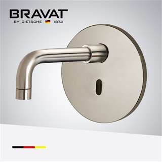 Bravat In Wall Mount Brushed Nickel Commercial Electric Instant Water Heater Automatic Faucet