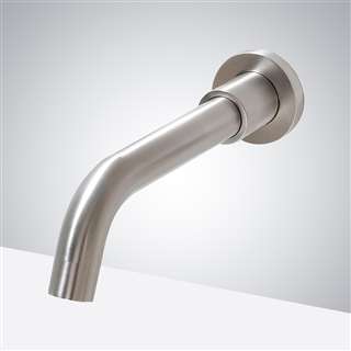 Bravat In Wall Mount Brushed Nickel Commercial Automatic Faucet