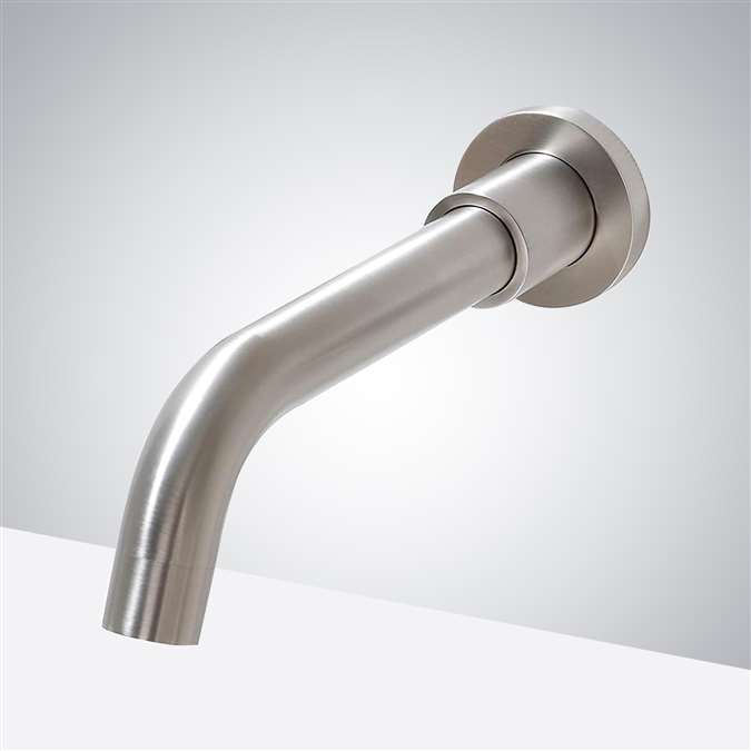 Bravat In Wall Mount Brushed Nickel Commercial Automatic Faucet