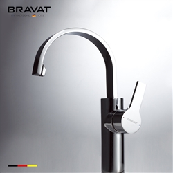 Bravat Chrome Finish Single Handle Three Function Spray Head Sparkling Water Faucet