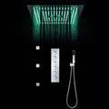 BathSelect Hotel Modern Design LED Rain Shower Head with Chrome Jet Spray