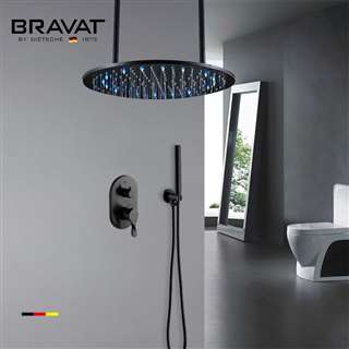 Bravat  Rainfall Shower Head With Hand Shower