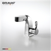 Bravat Deck Mount Single Hole Chrome Finish Faucet