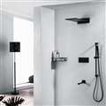 Sierra Rectangular Style Wall Mount Shower Set With Hand Shower In Dark Oil Rubbed Bronze Finish