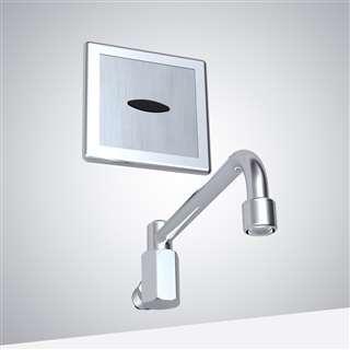 Wella Wall Mount Child Lock Motion Sensor Faucet In Chrome Finish